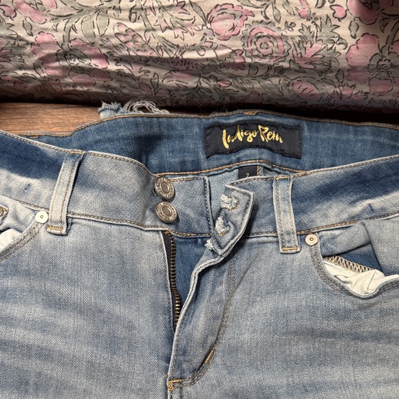 Indigo Rein Light Blue Distressed Skinny Jeans - Picture 2 of 5